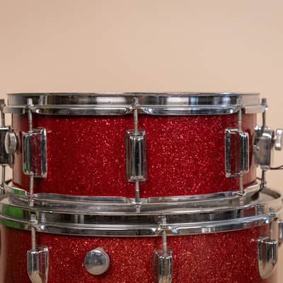 Vintage MIJ Red Sparkle Drum Set image 19
