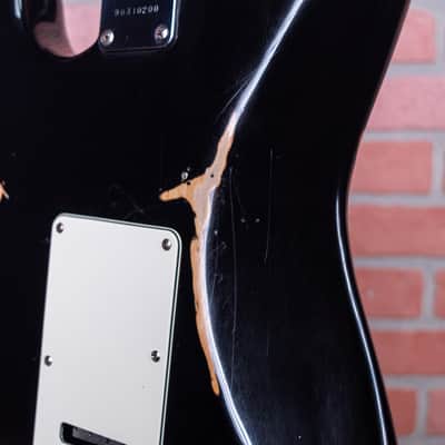 Medium Rare Guitars Diablo “Rat Strat” Relic Black Over Sunburst Heavy Relic 2022 w/Hardshell Case image 9