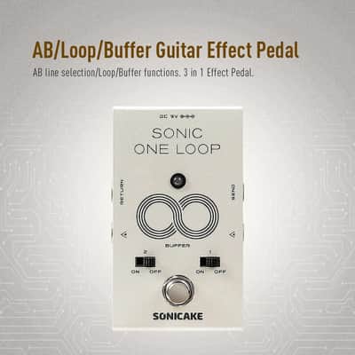 SONICAKE  QCS-01 Sonic One Loop AB line selection Buffer Guitar Bass Effects Pedal Control System,price include the import duty to US buyer image 2
