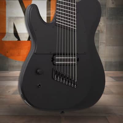 Schecter PT-8 MS Black Ops LH - Satin Black Open Pore (625) image 1