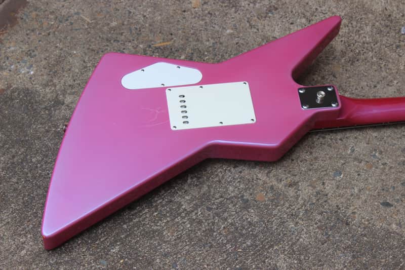 1980's Yamaha EX-1 Explorer Electric Guitar Made in Japan (Pink