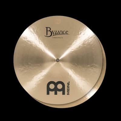 Meinl B14MH 14" Byzance Traditional Medium Hi Hat Pair image 1