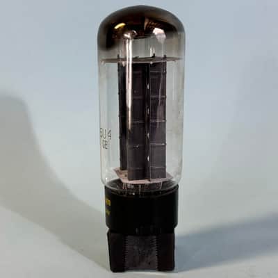 1950s Sylvania 5U4GB Vintage Black Plate Halo Getter Rectifier Tube! T274 image 3