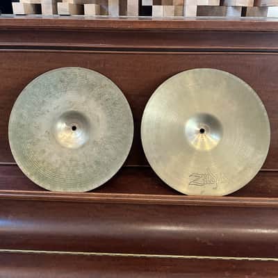 Zildjian 14" Vintage Zildjian Hi Hats 50's Stamp Top 70's Thin Stamp Bottom 50's/70's image 6