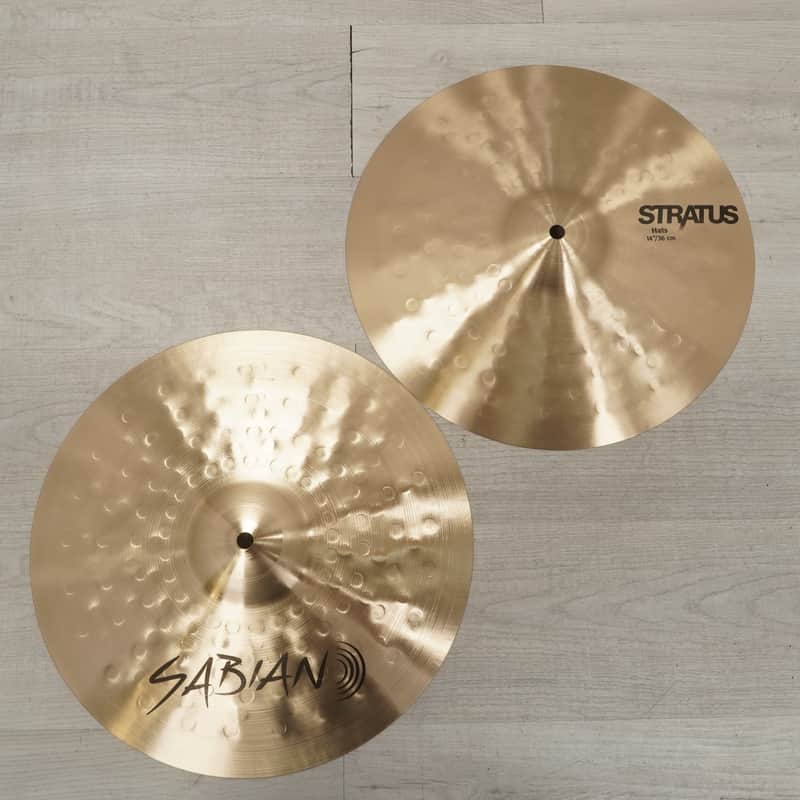 Used Sabian Stratus Hi Hat Cymbals 14 - Inch image 1