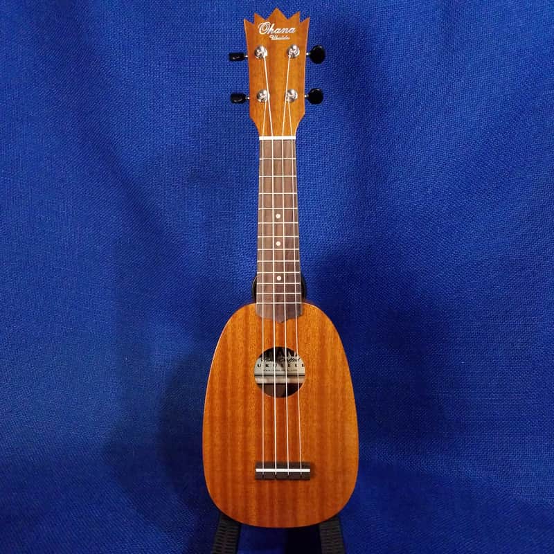 Ohana TPK-25G Solid Mahogany Tiny Pineapple Sopranino Ukulele image 1