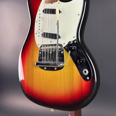 Vintage 1974 Fender Mustang 3 Color Sunburst w/OHSC TSU21018 image 3
