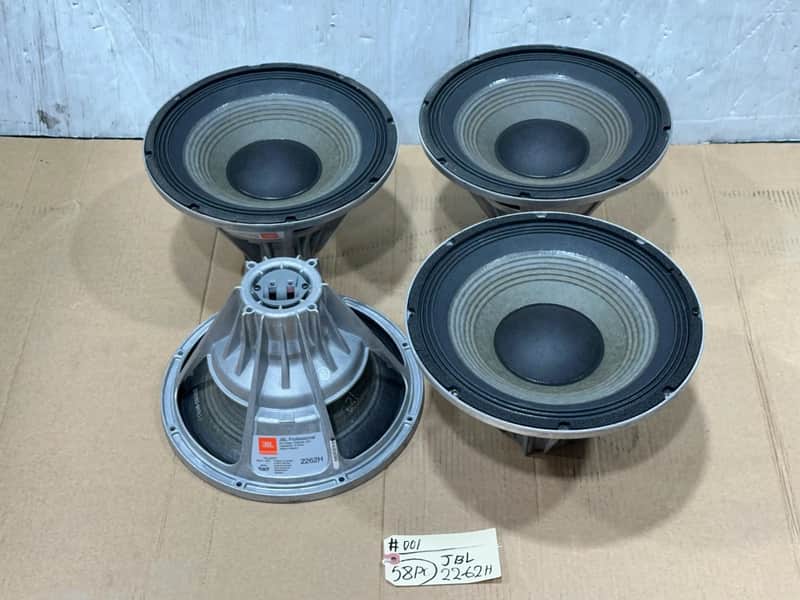 JBL Professional 2262H 12" 8 Ohm Woofer Speaker #001 (LOT OF 4) THS image 1