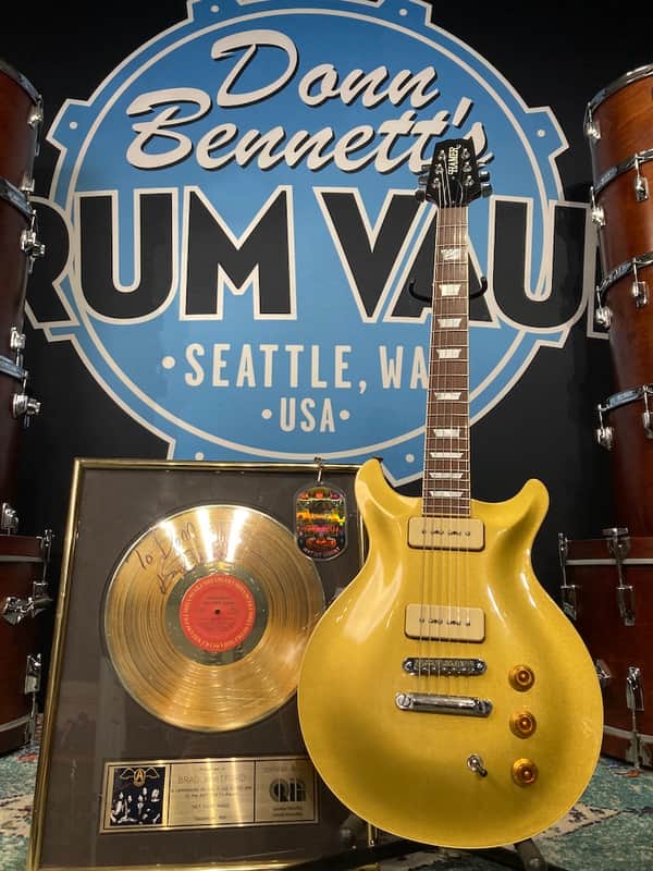 Hamer Brad Whitford’s Aerosmith, Studio with P 90S, Authenticated (#81) 1993 Gold image 1