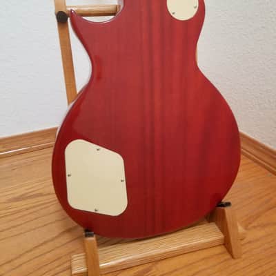 Monoprice Indio 66 Dlx Plus Gold Top Mahogany Body LP-style Electric Guitar image 8