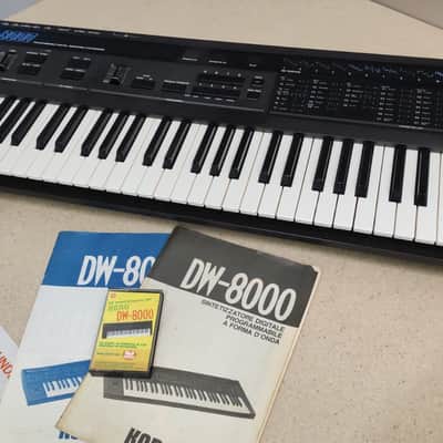 Korg DW 8000 1985 - 1987 - Black | Flight Case | Full SERVICED