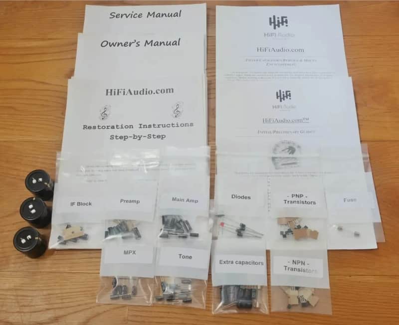 Kenwood KR-4140 restoration kit filter capacitor repair rebuild fix image 1