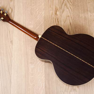 1970s Matao MW-405 Jumbo Vintage Acoustic Guitar Spruce Rosewood Hoshino Japan w/ Case image 13