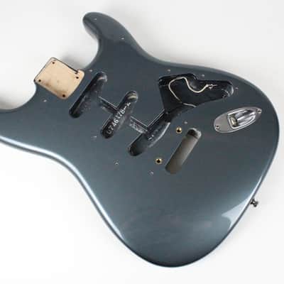 2009 Vintage Fender Custom Shop Stratocaster Custom Classic Charcoal Frost Metallic Alder Body w/COA USA Strat image 10
