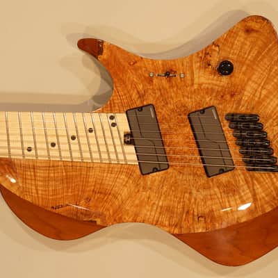 ABASI GUITARS Custom7 Multi Scale Burl Maple Top / Maple Fingerboard w/free shipping! image 3