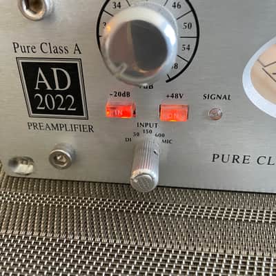 Avalon AD2022 Dual Channel Microphone Preamp 2000s - Silver image 8