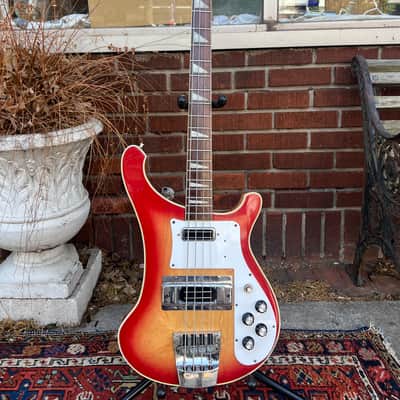 Vintage 1976 Ibanez 2388B (“Ibanbacker”) Maroon/Fireglo Finish (Lawsuit 4001 Model), JBE R4000 Handwound Pickups, w Non Original MIC Tweed Hard Case~A KILLER FULL SCALE BASS image 1