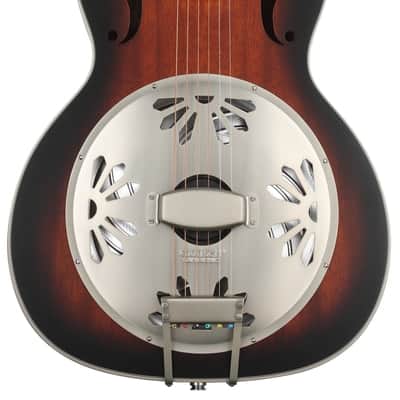 Gretsch G9241 Alligator Mahogany Round Neck Acoustic Electric Resonator - 2-color Sunburst  Padauk Fingerboard image 2
