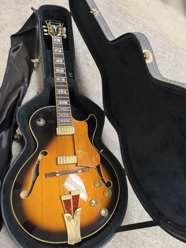 Ibanez GB10JS George Benson Signature  Electric Guitar – Vintage Sunburst – Johnny Smith Pickup – OHSC image 1