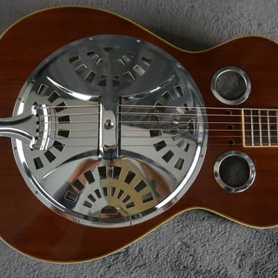 Suzuki Round Neck Resonator Style Acoustic Guitar w/ Gig Bag Japan image 6