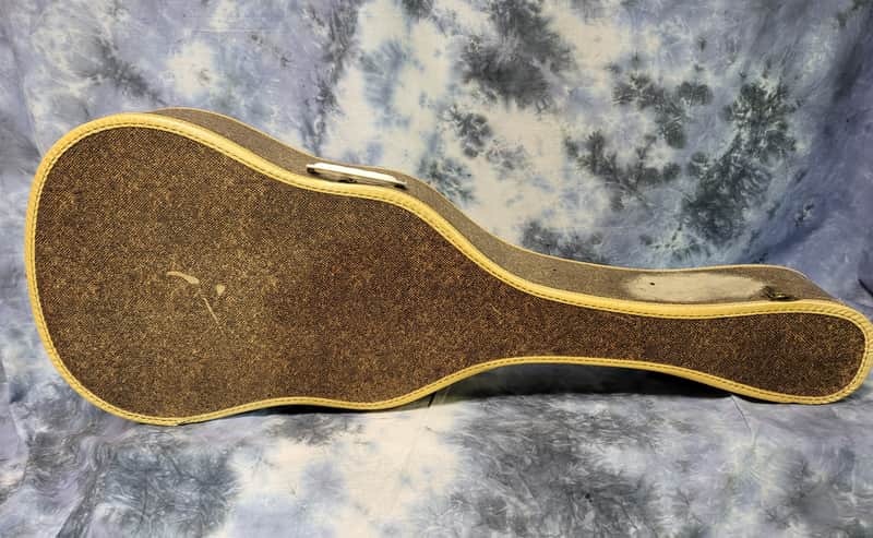 Vintage RARE 1950 Branded Gieb Gibson Epiphone Guild Brown Soft Shell Guitar Case image 1