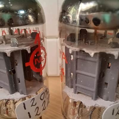 Perfect NOS NIB "INDIAN MULLARD" BEL ecc83 12AX7 WA matched pair SAME CODE ! Made in India EXTRA STRONG  Great preamp tubes, Orange Hiwatt Marshall image 6