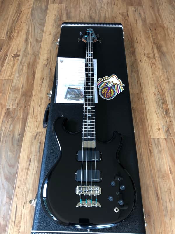 Alembic Custom Bass 4 string Bass 2019 Gloss Black Spoiler image 1