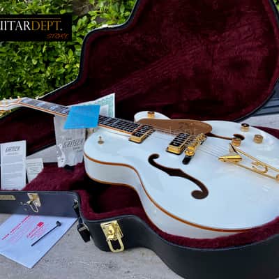 ♚TIMEWARP♚07 GRETSCH G-6136 DS WHITE FALCON♚Dynasonics♚Mother Pearl BLOCKS♚2.75" Body Depth ! image 23