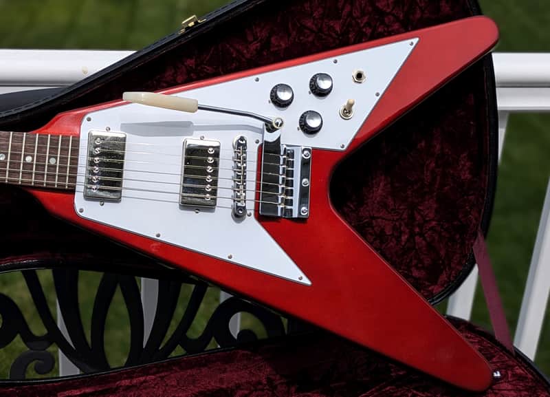 2023 Gibson Custom Shop '67 Mahogany Flying V Reissue with Maestro Vibrola - Sparkling Burgundy