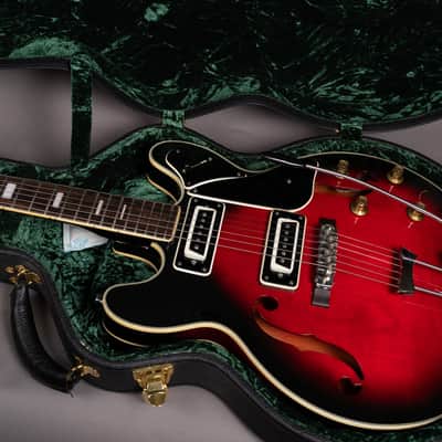 Univox Coily Semi Hollow 335-Style Guitar Made In Japan Vintage - Burst image 9