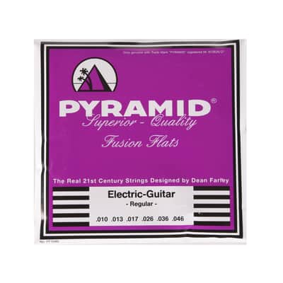 Pyramid Fusion Flats Chrome-Nickel Flatwound Guitar Strings Regular 10-46