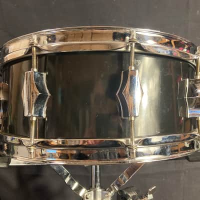 Fibes - 5.5x14" Nazareth Square-Badge Era, Black-over-Fiberglass Snare 1977–1979 image 7