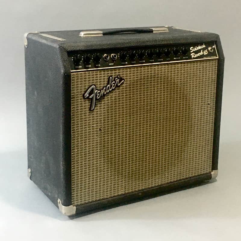Vintage Fender Musical Instruments Sidekick Reverb 65 MIJ 1985 Blackface Guitar Amp Rivera Era Japan image 1