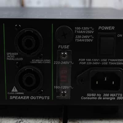 Trace Elliot TE-1200 Head Electric Bass Guitar Amp Head w Footswitch and Gig Bag image 10