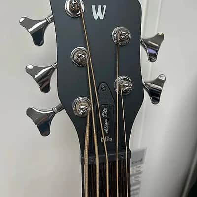 Warwick Rockbass Alien Deluxe 5 String Acoustic Electric Bass - Natural image 4