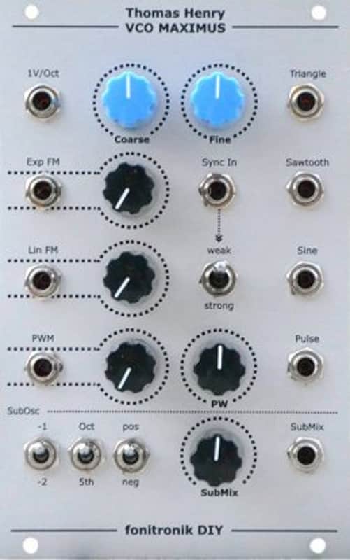 fonitronik th vco maximus 3340 | pcb+panel image 1