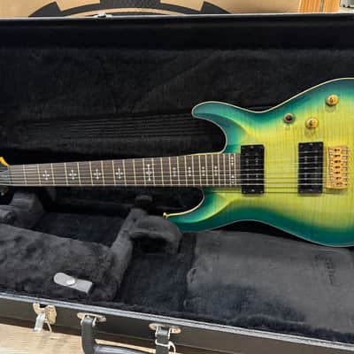 2015 Schecter USA Custom Shop Sunset Classic II 7 Caribbean Burst 7-String image 5