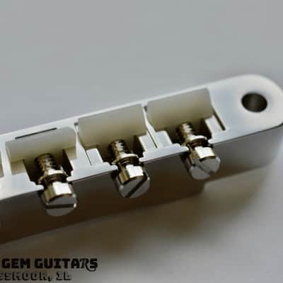 New! Gibson OEM ABR-1 Bridge with posts and thumbwheels - ABS Saddles - Nickel Finish fits Les Paul Standard, ES-335, SG Standard and others! Tune-a-Matic image 5