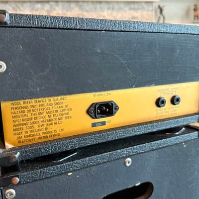 Marshall Lead 12 Model 3005 Vintage 1980s Mini Full Stack – Made in England image 8