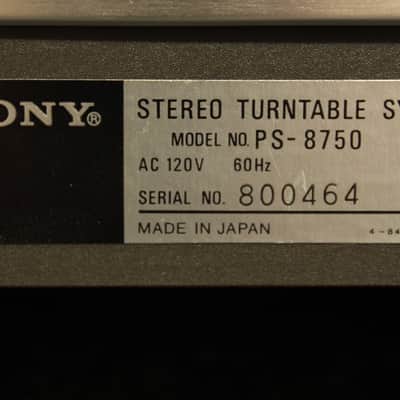 Sony PS-8750 Turntable 1975 - 1978 image 7