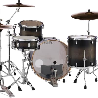 Pearl Decade Maple 3-Piece Shell Pack - Satin Black Burst (DMP943XP/C262) image 4
