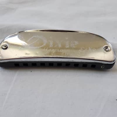 Dixie Harmonica Echo In C Vintage Rare image 1