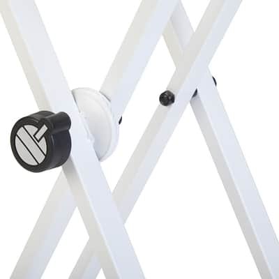 Quiklok Double Brace Single Tier T-Rex Keyboard Stand - T20WH-BB image 2