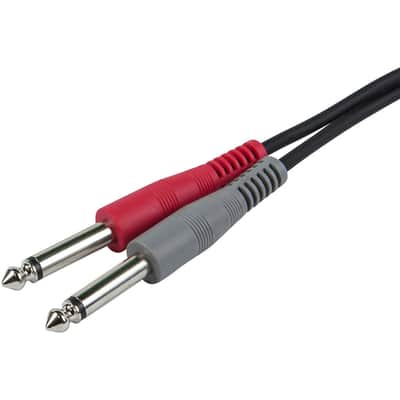 Monoprice 1/8" TRS Male to Two 1/4" TS Male Cable, 3 Feet (601040) image 4