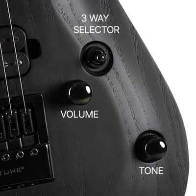 Cort KX707 EverTune 7-String - Open Pore Black image 15