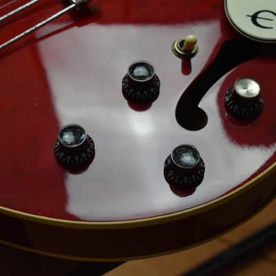 1987 Epiphone Japan Riviera Wine Red, Terada Factory Made, MIJ, RARE, Oasis, Noel Gallagher image 13