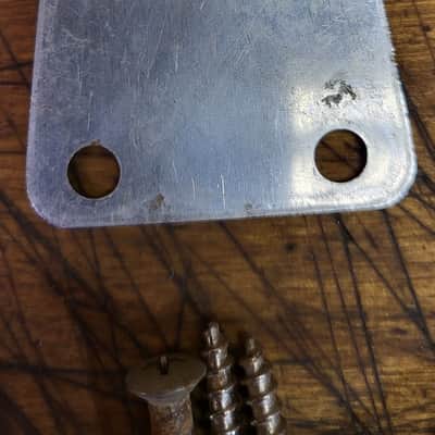 1960's Vintage RARE 4 Bolt Electric Guitar Bass Neck Plate Screws Luthier Parts image 4