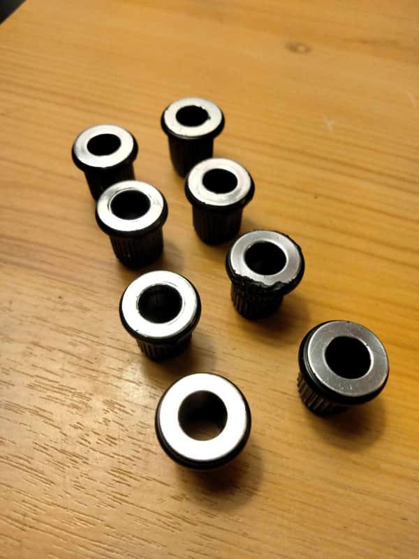 Unknown Vintage Push-In Bushings/Ferrules (x8 for mandolin) 1950's-1970's image 1
