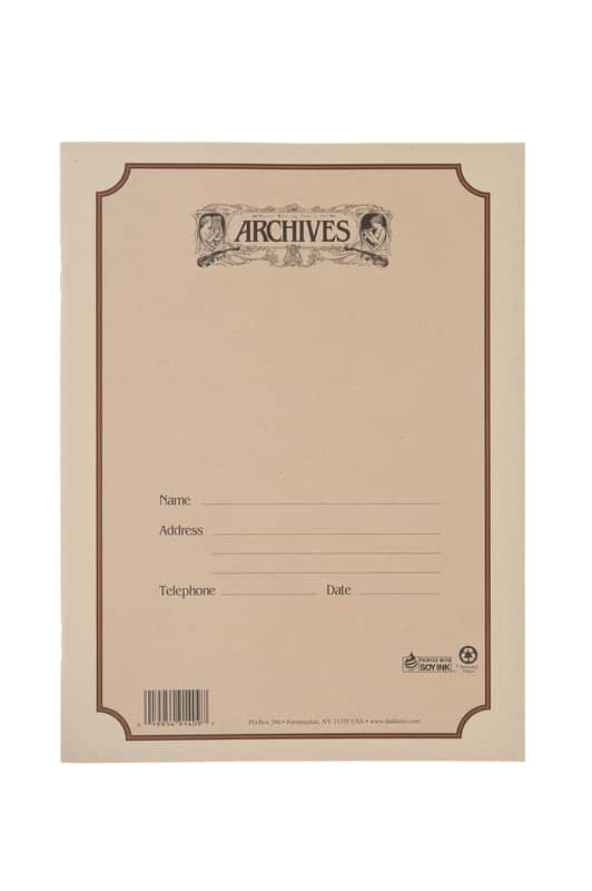 D'Addario B10S-48 Archives Spiral Bound 10 Stave Manuscript Paper Book - 48 Pages image 1