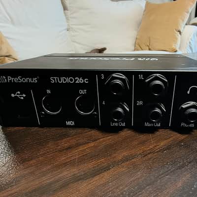 PreSonus Studio 26C 2x4 USB-C Audio / MIDI Interface 2019 - Present - Black image 2
